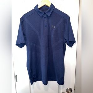 Under Armour Golf Polo, Large, Navy